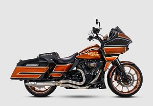 Escapamento 2 Into 1  Vance & Hines PCX™ Mod. Supersport - Escovado - Touring 2017 - 2025