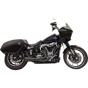 Escapamento Bassani 2 em 1 Mod. Ripper com silenciador tipo Megafone - Curto - Preto - M8 Softail 2025