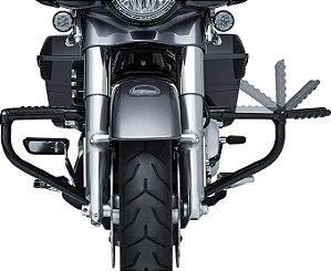 Protetor de Motor Kuryakyn Modelo Ergo Plus com Pedaleira Integrada - Preto - Touring 1997-2026