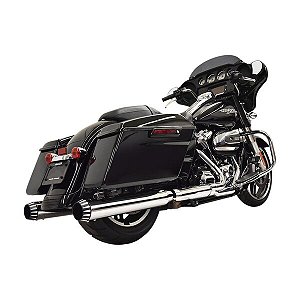 Ponteira Bassani Cromada de 4" Modelo QNT para Harley Touring de 2017 em diante