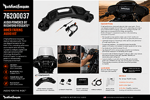 Kit de Áudio para Carenagem Interna Low Rider ST com tecnologia Rockford Fosgate