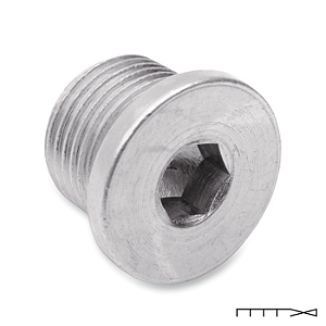 Plug 12 Mm para Sonda Lambda - Drag Specialties