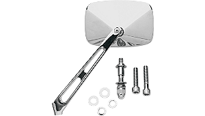 Retrovisor cromado modelo retangular 2.7/8'' x 4.1/8'' - Drag Specialties