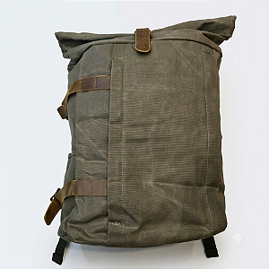 Mochila Vintage Roll em lona de laptop & viagem - Green