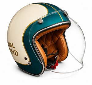 Capacete Aberto Origine Primo - Customizado por MTX Imports - Royal Enfield Classic Teal