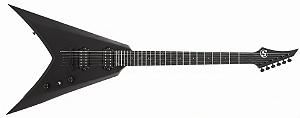 Guitarra 6 Cordas S by Solar VB4.6C preta carbono fosco flying V Indonesia