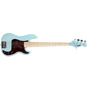 Contrabaixo 5 cordas Tribe Precision modelo Spike Sky Blue Maple