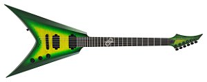 Guitarra elétrica 6 cordas Solar  V2.6LB -  Flame Lime Burst Matte