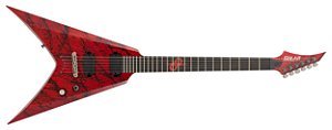 Guitarra elétrica 6 cordas Solar  V2.6Canibalismo + Trans Blood Red