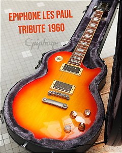 Guitarra Epiphone Les Paul Tribute 1960 hardcase e caps Gibson (seminova)
