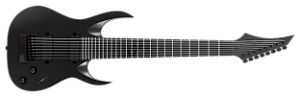 Guitarra elétrica 8 cordas Solar A1.8 SVART Carbon Black Matte