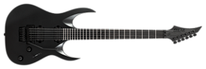 Guitarra 6 cordas Solar A1.6FR SVART+  Carbon Black Matte