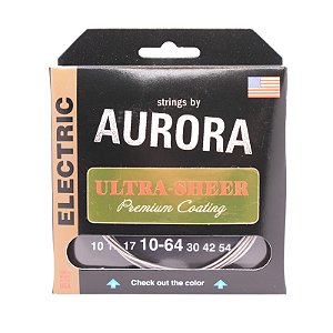 Encordoamento Strings by Aurora guitarra 7c 010/064 Ultra Sheer revestida USA