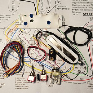 Captador Sustainiac single 6 cordas p/ uso com cap da ponte passivo