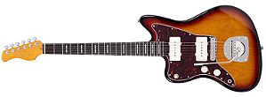 Guitarra elétrica 6c Sire Larry Carlton J5 Canhota 3Tone Sunburst