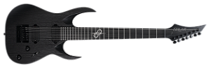 Guitarra elétrica 7 cordas Solar A1.7BOP Black Open Pore Matte