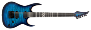 Guitarra elétrica 6 cordas Solar S1.6AQOB Quilted Ocean Blue Burst
