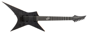 Guitarra elétrica 7 cordas Solar XF1.7FB+ Flame Black Matte Evertune
