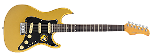 Guitarra elétrica 6c Sire Larry Carlton S3 SSS New Gen Metallic Gold
