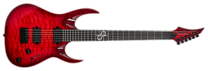 Guitarra elétrica 6 cordas Solar A2.6QBRB-27 Quilt Blood Red Burst