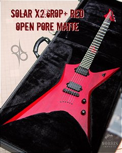 Guitarra elétrica 6 cordas Solar X2.6ROP+ Red Open Pore (usada)
