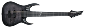 Guitarra elétrica 7 cordas Solar A1.7RHFBB Flame Black Burst Matte