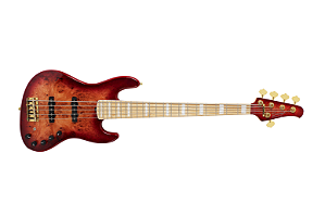 Contrabaixo Swing guitars G7V Jazz 5c American Alder Red Burst