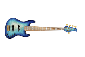 Contrabaixo Swing guitars G7V Jazz 5c American Alder Aqua Quilted