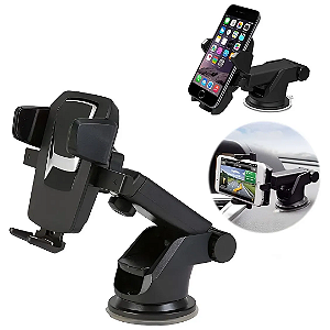 Suporte Veicular Para Celular Com Ventosa, Rotação 360° - Tomate MTG-011