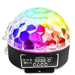 Bola Maluca Led 6 Cores 18w Cristal - Luatek LK-307
