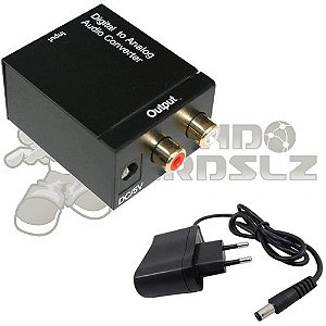 Conversor de Áudio Óptico Digital RCA Para Analógico - It-Blue LE-4126