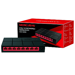 Switch Gigabit de Mesa 8 Portas 10/100/1000Mbps - Mercusys MS108G