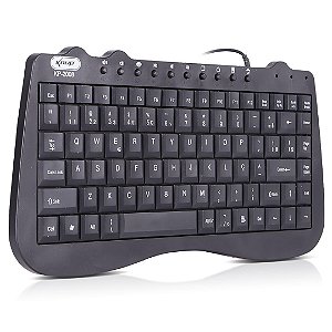 Teclado Com Fio Compacto, USB, Teclas Multimídia - Knup KP-2008