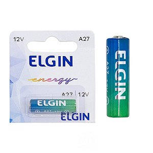 Bateria Pilha Alcalina A27 12V - Elgin