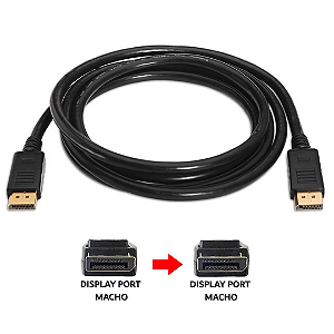 Cabo Displayport 2560x1600 V1.2 com 1,8 Metro - X-Cell XC-ADP-28