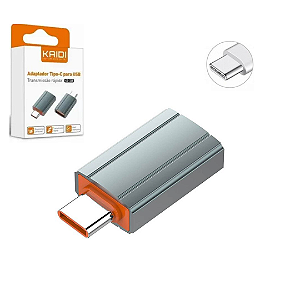 Adaptador OTG Tipo C (Macho) Para USB (Fêmea) - Kaidi KD-338