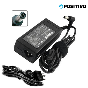 Carregador Para Notebook Positivo PA-1650-02, 5.5 x 2.5mm, 19V 3.42A (Similar)