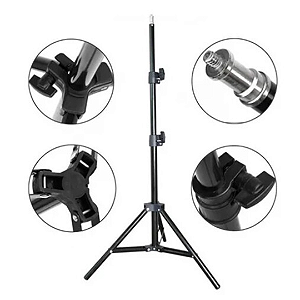 Tripé Profissional Iluminação Para Ring Light e Studio P/Softbox 2.10 M
