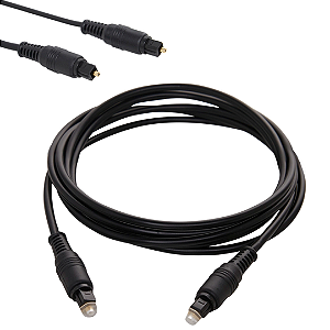 Cabo de Áudio Óptico Digital Toslink 1.5 metros - Lehmox LEY-1529