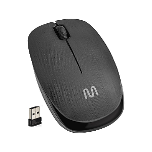 Mouse Óptico Sem Fio 1.200 DPI, 3 Botões, Compacto, Preto - Multilaser MO251