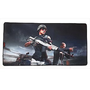 MousePad Gamer 80x40cm com Bordas Costuradas, Speed, Estampa Pubg1 - Knup KP-S09