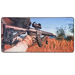 MousePad Speed Gamer Grande 80x40cm, Estampa Pubg3 - Knup KP-S09