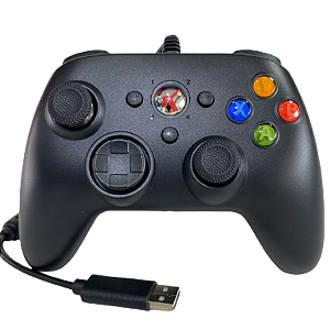 Controle Joystick Para Xbox 360 e PC Com Fio USB - Knup KP-GM033