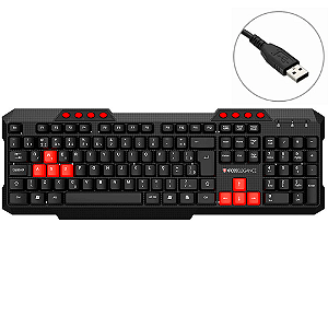 Teclado com Fio Multimídia USB 2.0, ABNT2 - Kross Elegance KE-K103V3