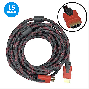 Cabo HDMI de 15 Metros 1.4 em Malha - Knup KP-YP5003