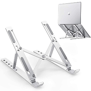 Suporte Dobrável Portátil Slim Para Notebook de 11" à 15.6" com 7 Níveis de Ajuste