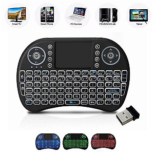 Mini Teclado Portátil Sem Fio Com Touchpad Para TV Box, Xbox, PS3, PC - Lelong LE-7716