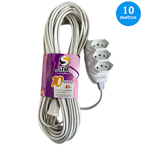 Cabo Extensão Elétrica Com 10 Metros 10A 250V