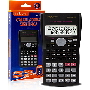 Calculadora Científica 240 Funções, Visor de 2 Linhas - Inova CALC-30202