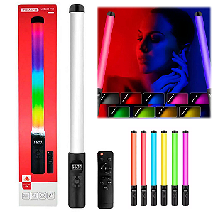 Bastão de Luz Led RGB Iluminação Colorida 600 Lúmens Potência 5W - Tomate MLG-087